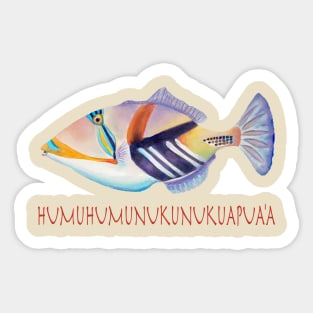 Humumunukunukuapua'a Sticker